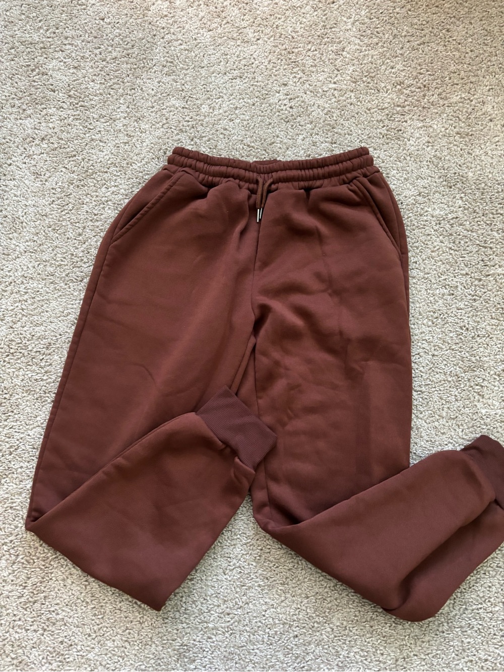 SHEIN Brown Men's Fleece Joggers